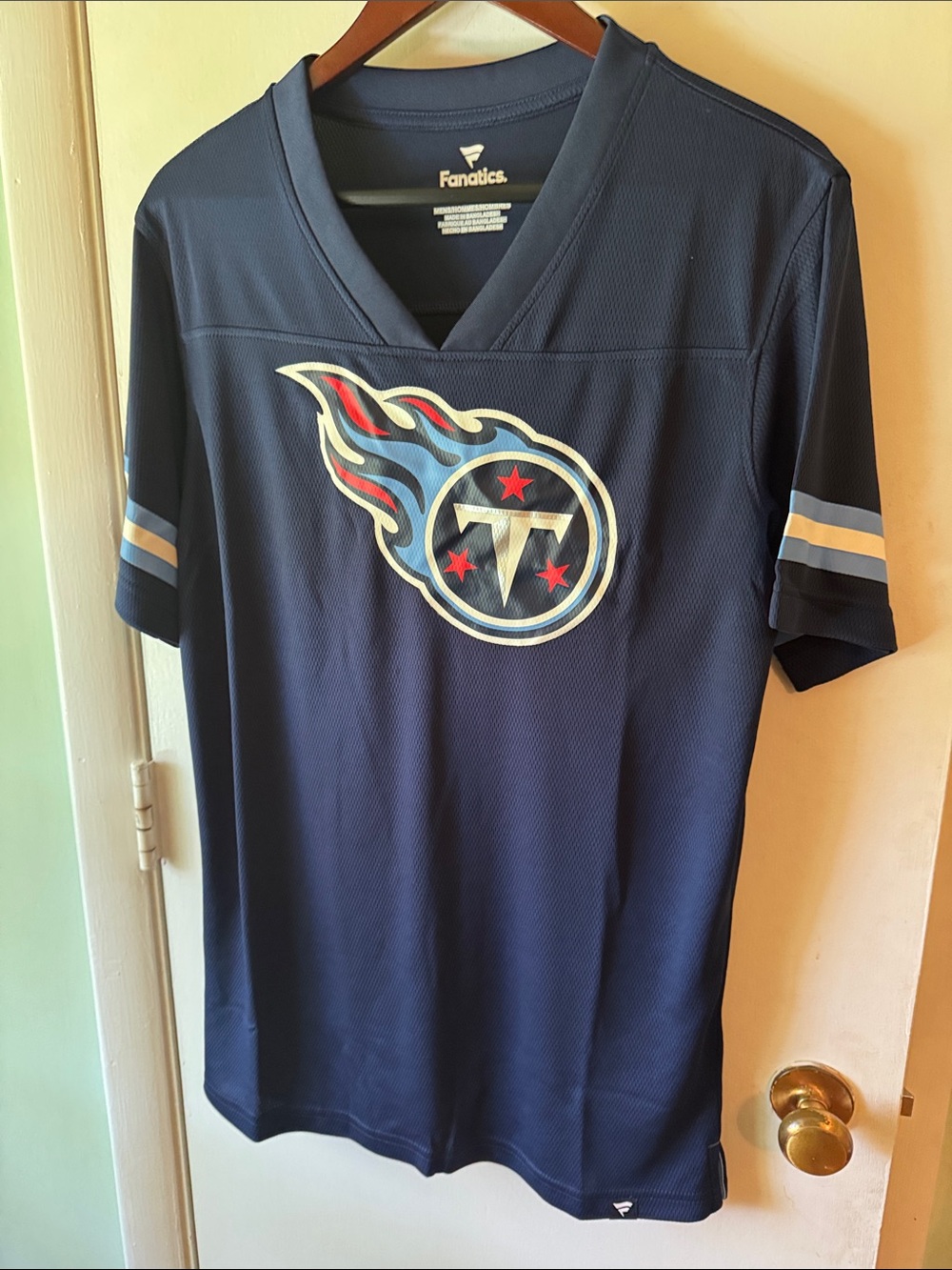 Fanatics Navy Tennessee Titans Short-Sleeve Football Jersey